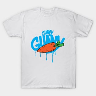 Gunny carrot rabbit cool nice fruit blue T-Shirt